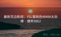 最新花边新闻：YSL蜜桃色WWW太劲爆 · 爆笑9862