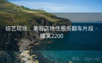 综艺现场：美容店特性服务翻车片段 · 爆笑2200