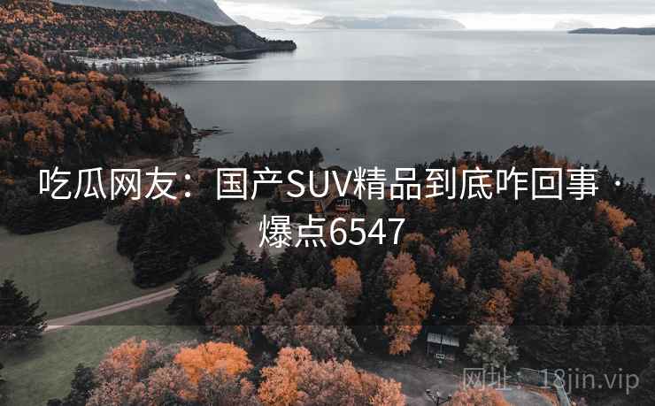 吃瓜网友:国产SUV精品到底咋回事 · 爆点6547 吃瓜网友:国产SUV精品到底咋回事 · 爆点6547